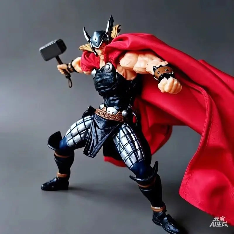 Marvel Figure Thunder Strike Thor with Mjolnir Articulated Collectible