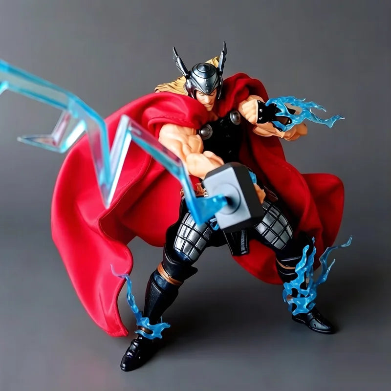 Marvel Figure Thunder Strike Thor with Mjolnir Articulated Collectible