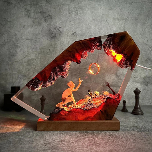 Lord of the Rings Gollum — Ring of Fire 17.5 x 11.5cm (6.9 x 4.5") Resin Night Light