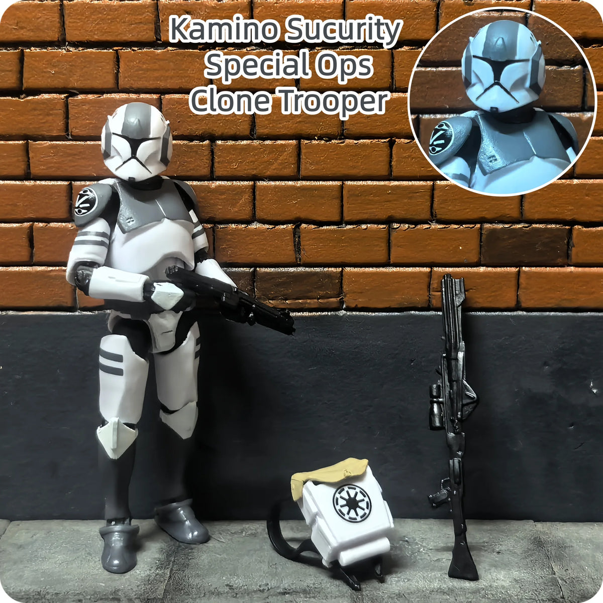 Star Wars Figure Kamino Special Ops 9.5cm (3.75") Custom Collectible