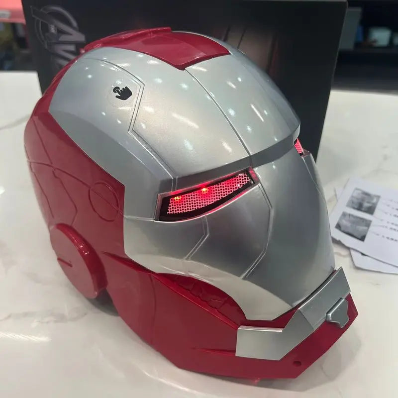 Marvel Iron Man — Mark V Updated Silver 60cm (23.6") Fit Cosplay Helmet