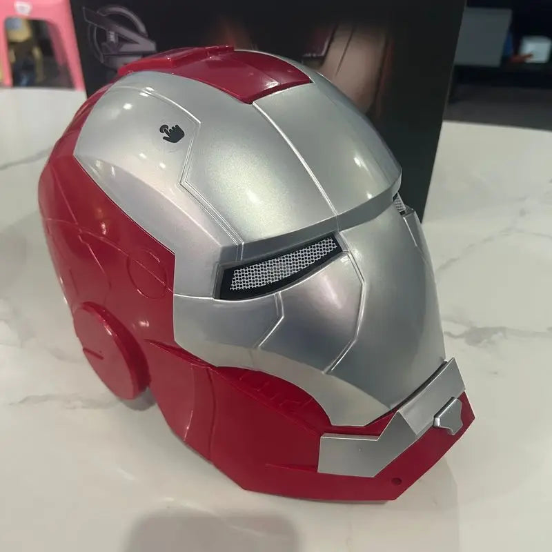 Marvel Iron Man — Manual Silver Cosplay Helmet