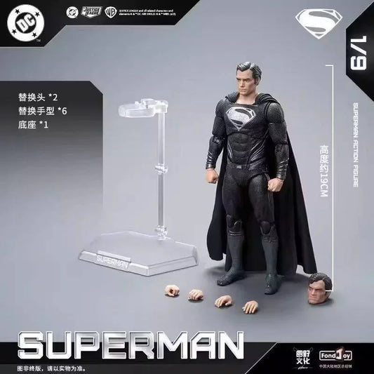 DC Comics Figure Black Suit DC1026 Superman 19cm (7.5") Articulated Collectible