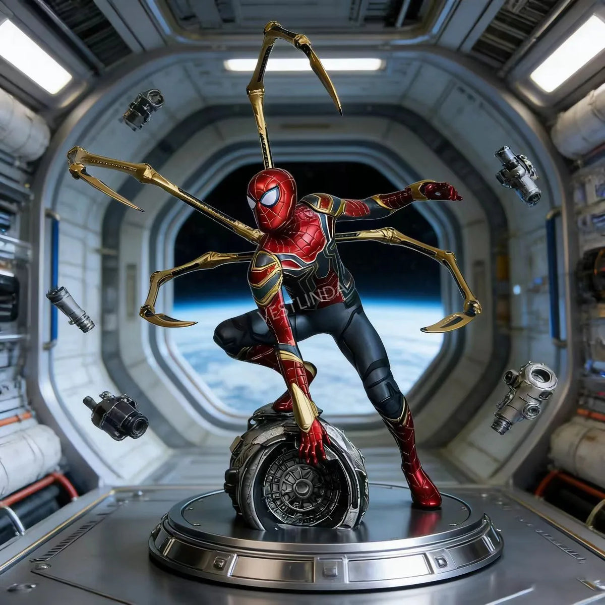 Marvel Figure Iron Spider — Standing Sentinel 18cm (7.1") Collector Statue
