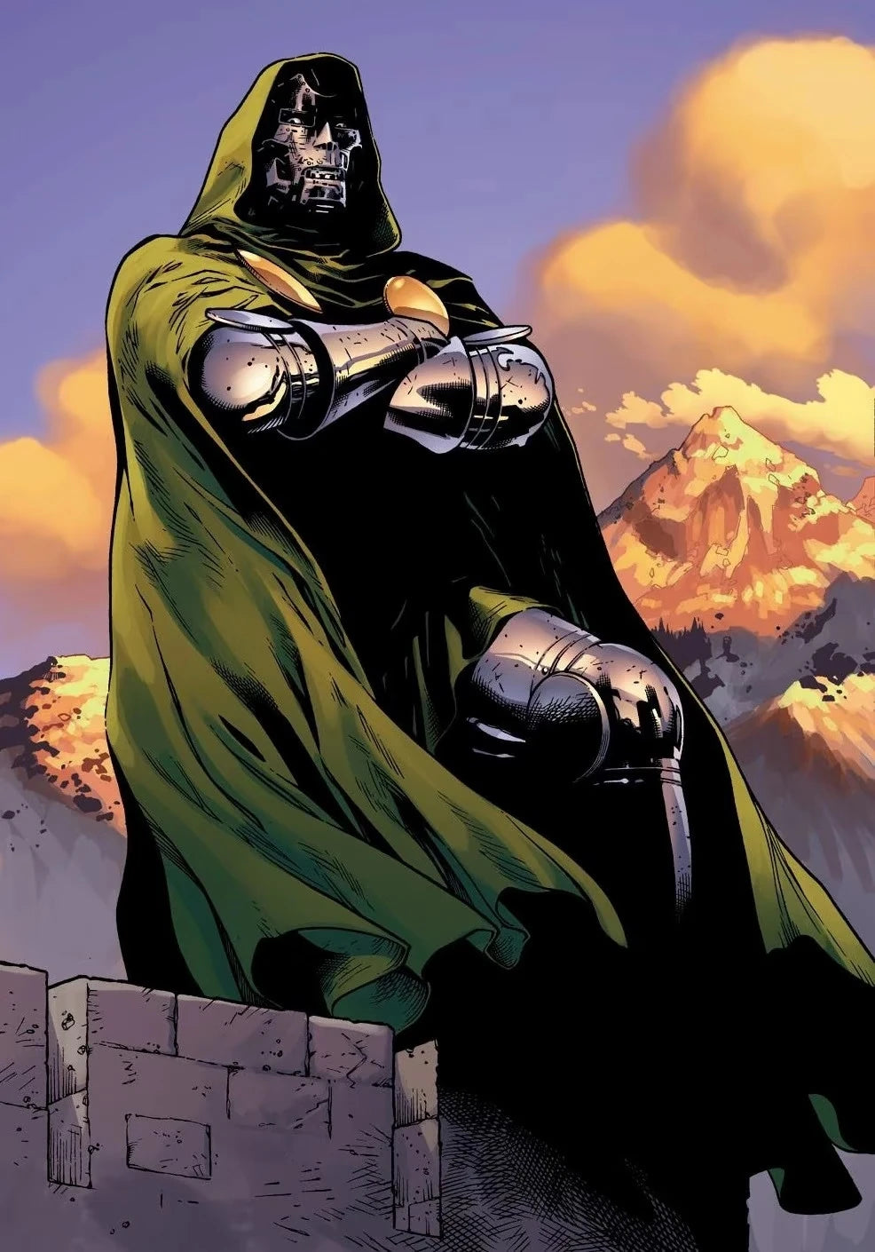Marvel Figure Armored Ruler Doctor Doom Articulated Replica
