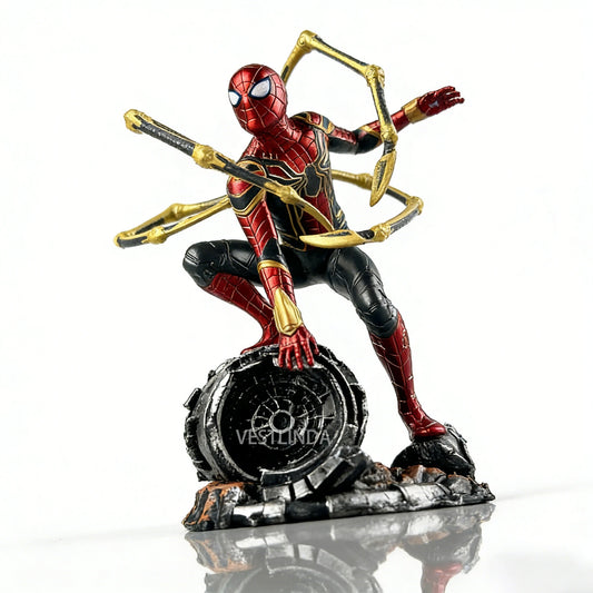 Marvel Figure Iron Spider — Wheel Perch 18cm (7.1") Collector Statue