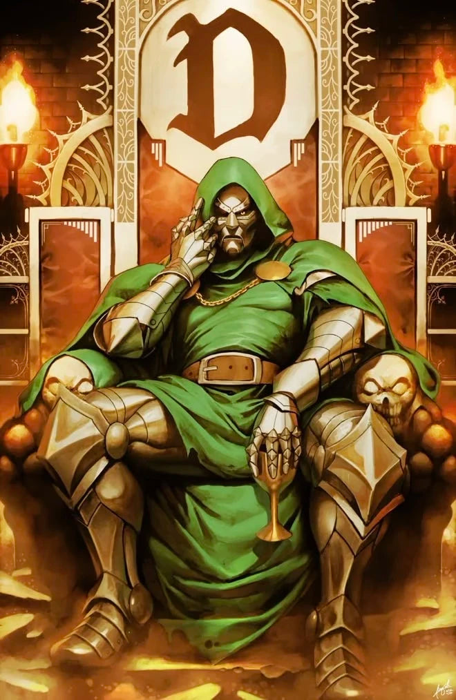 Marvel Figure Armored Ruler Doctor Doom Articulated Replica