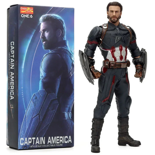 Marvel Figure Captain America — Bearded Infinity Hero Collector Statue