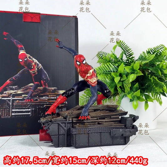 Marvel Figure Iron Spider — Ready to Leap 17.5cm (6.9") Collector Statue